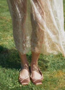 Платье миди с корсетным лифом и акцентными рукавами-буфы фото 1233361